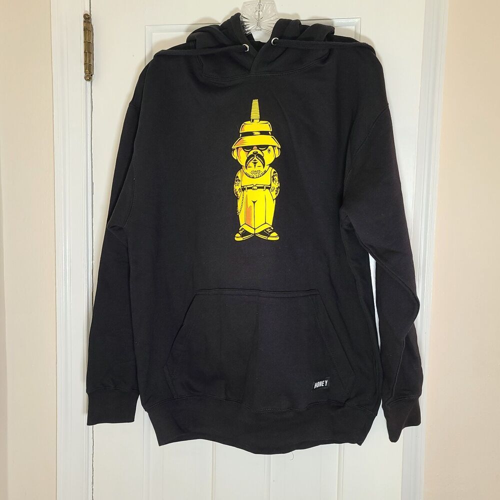 Mens Honey Brand Bear Hoodie Size Medium NWOT